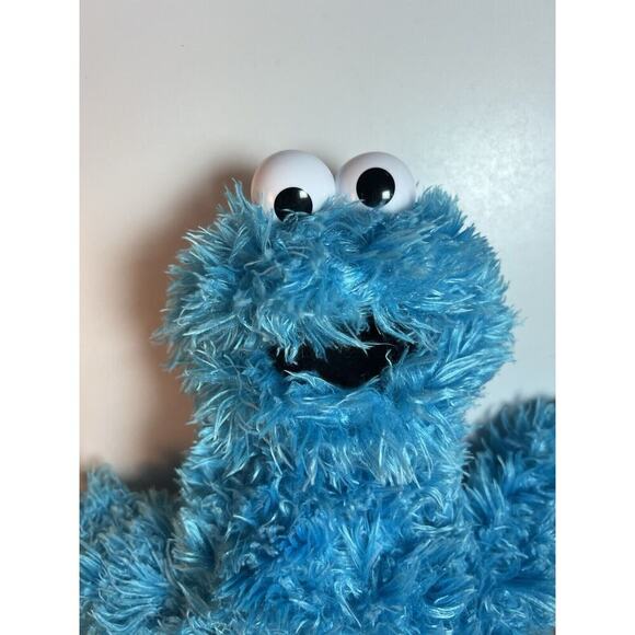 Sesame Place Cookie Monster Plush 12” Open Mouth - Picture 2 of 7